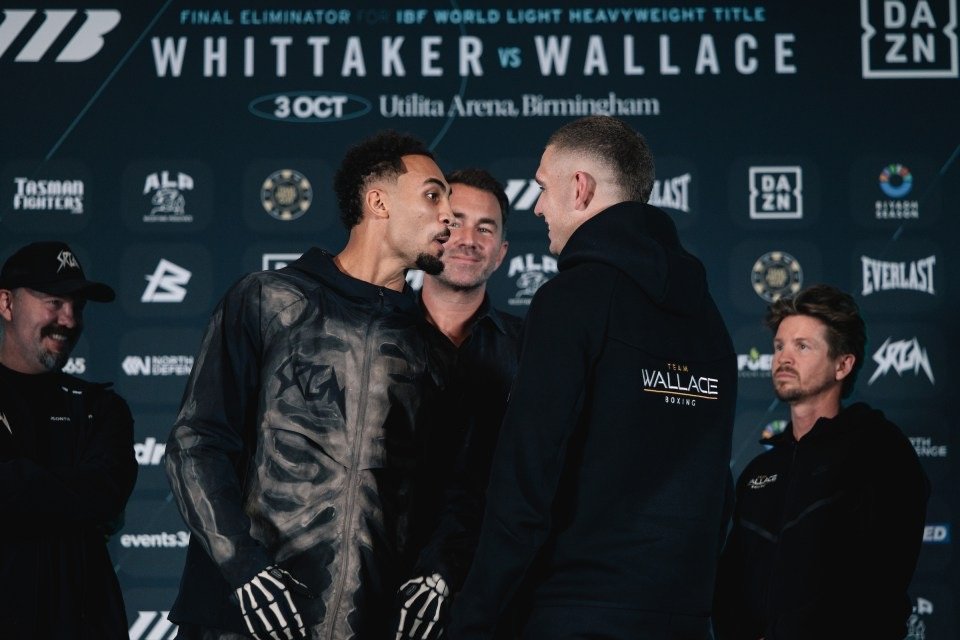 Ben Whittaker and Conor Wallace Get Heated at Face-Off Ahead of IBF Light Heavyweight Eliminator