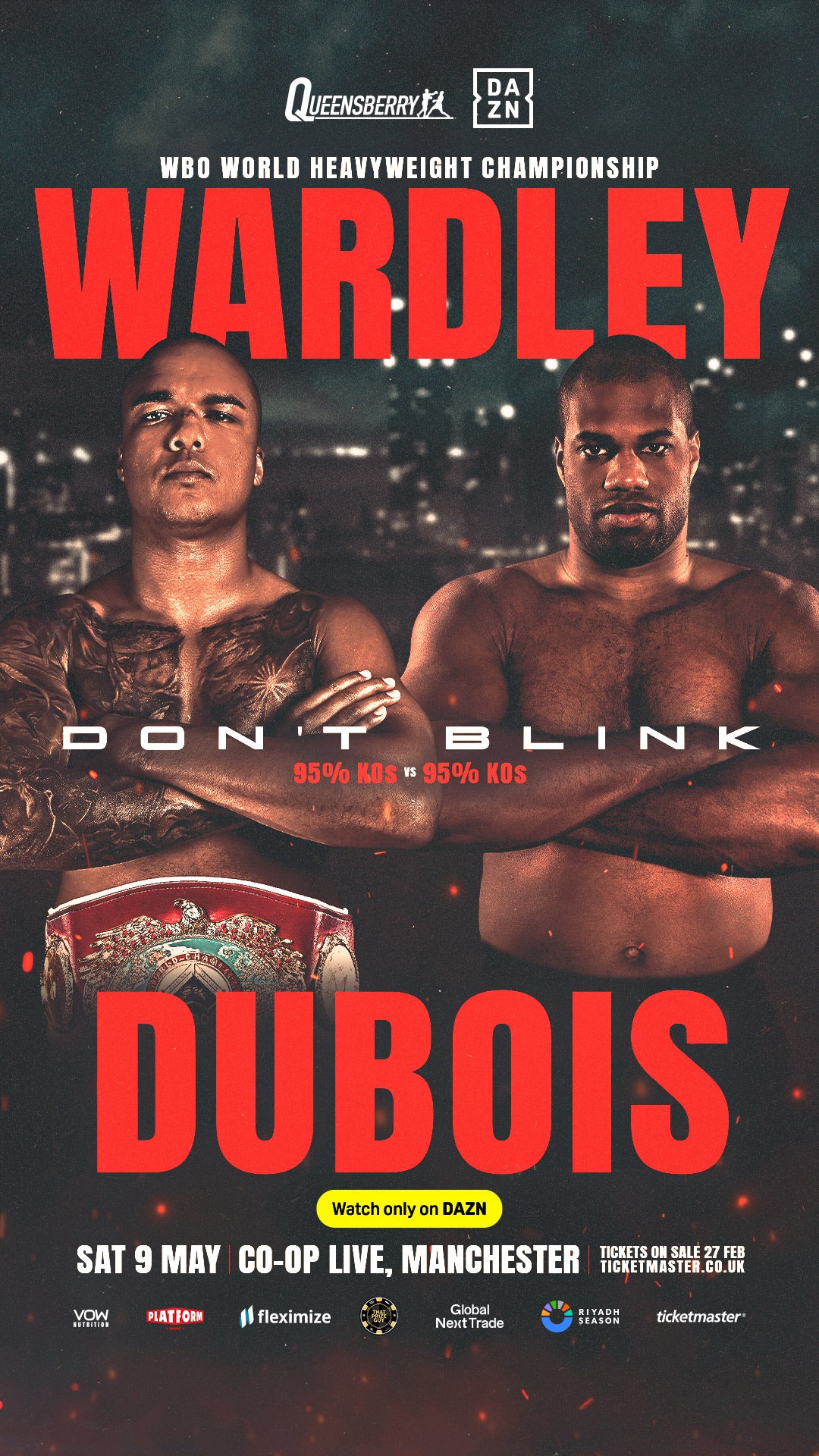 NO RUNNING. NO HIDING. 💥 Wardley and Dubois are bringing pure heavyweight
