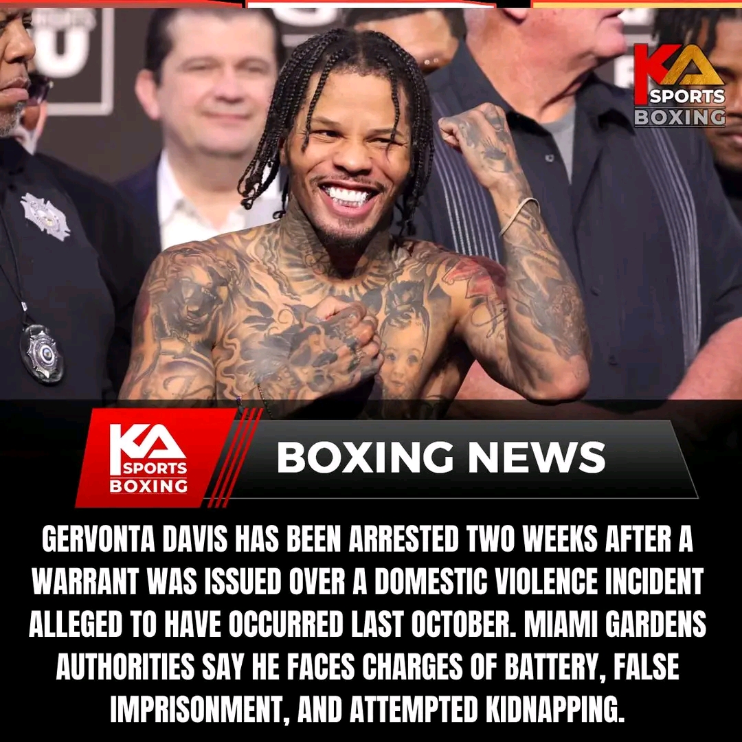 Gervonta Davis Arrested Two Weeks After Warrant Issued