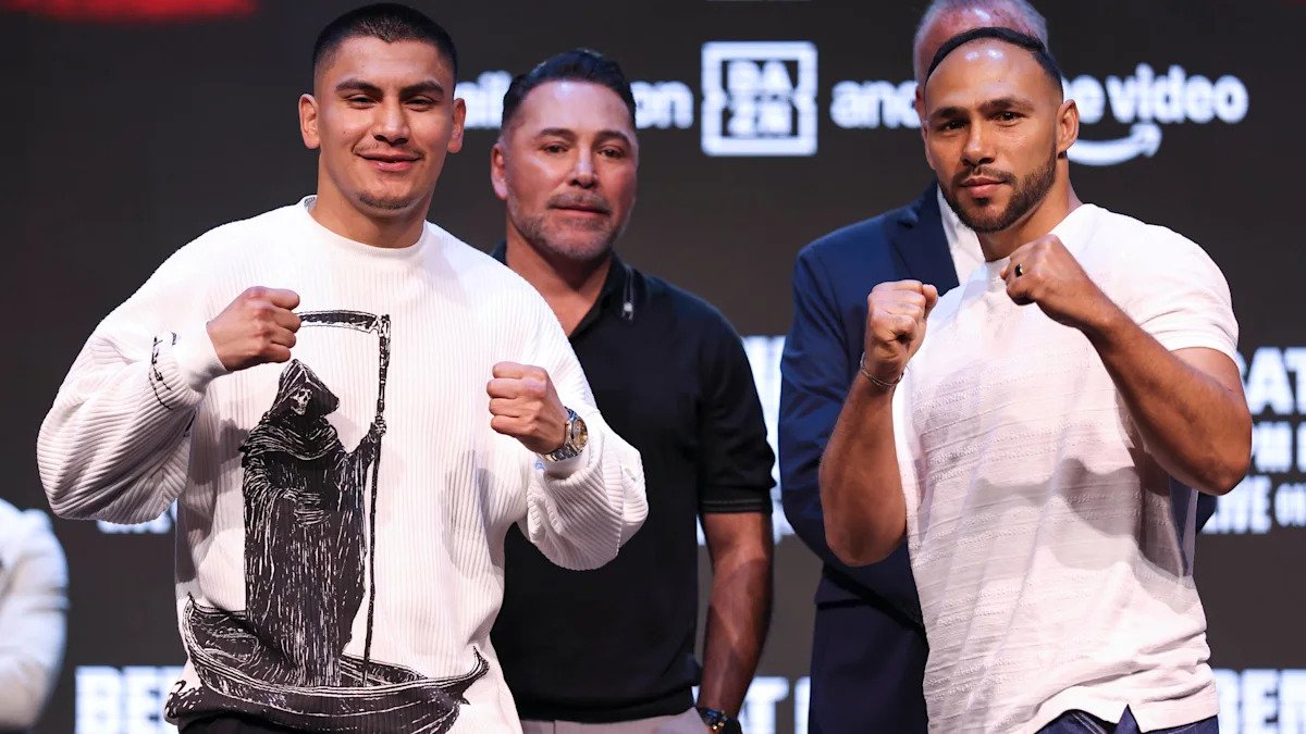 Vergil Ortiz and Keith Thurman Face Off Ahead of December 5 Middleweight Showdown